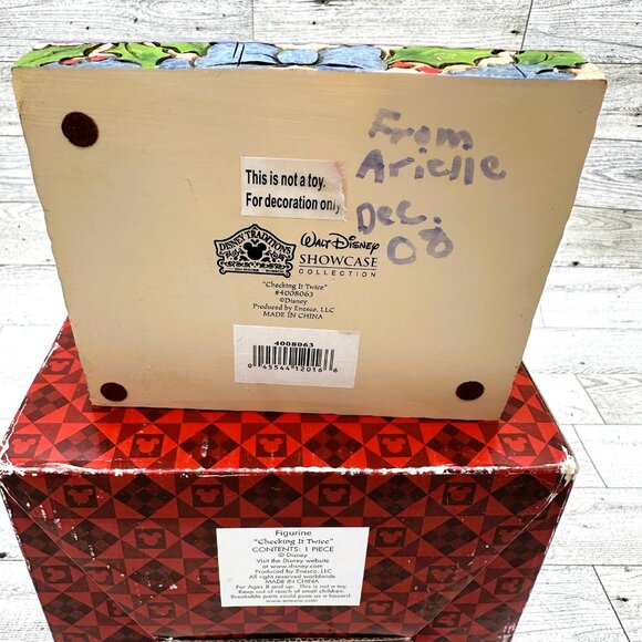 Disney Traditions Jim Shore CHECKING IT TWICE Mickey & Santa #4008063 Figurine - Picture 11 of 11